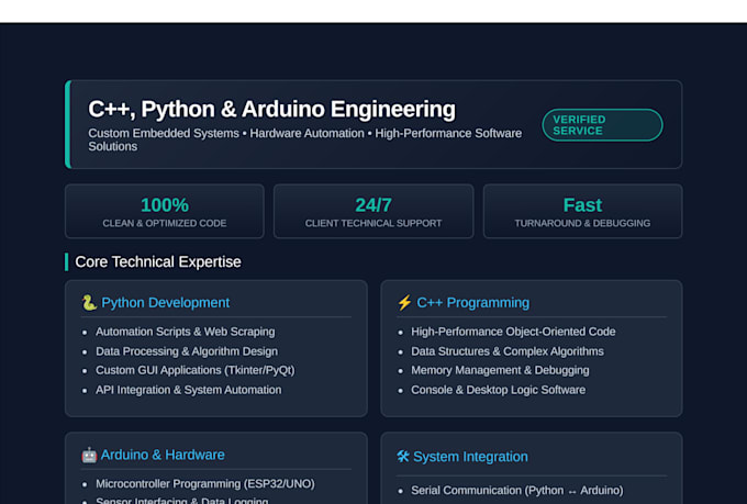 cpp python arduino microcontroller code fix